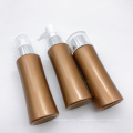 110ML Gold Empty Plastic Fancy Lotion PET Pump Spray Bottle Packaging